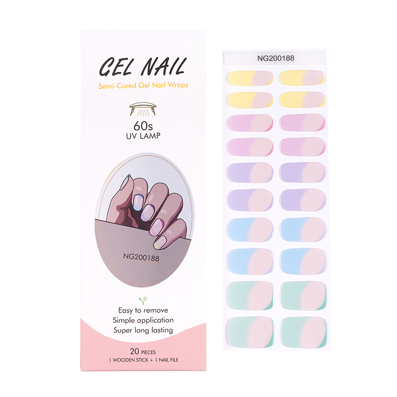 Huizi French Gel Nail Strips P - Full Cover Adhesive recensione e prezzo