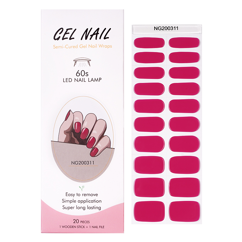 Huizi French Gel Nail Strips P - Full Cover Adhesive recensione e prezzo